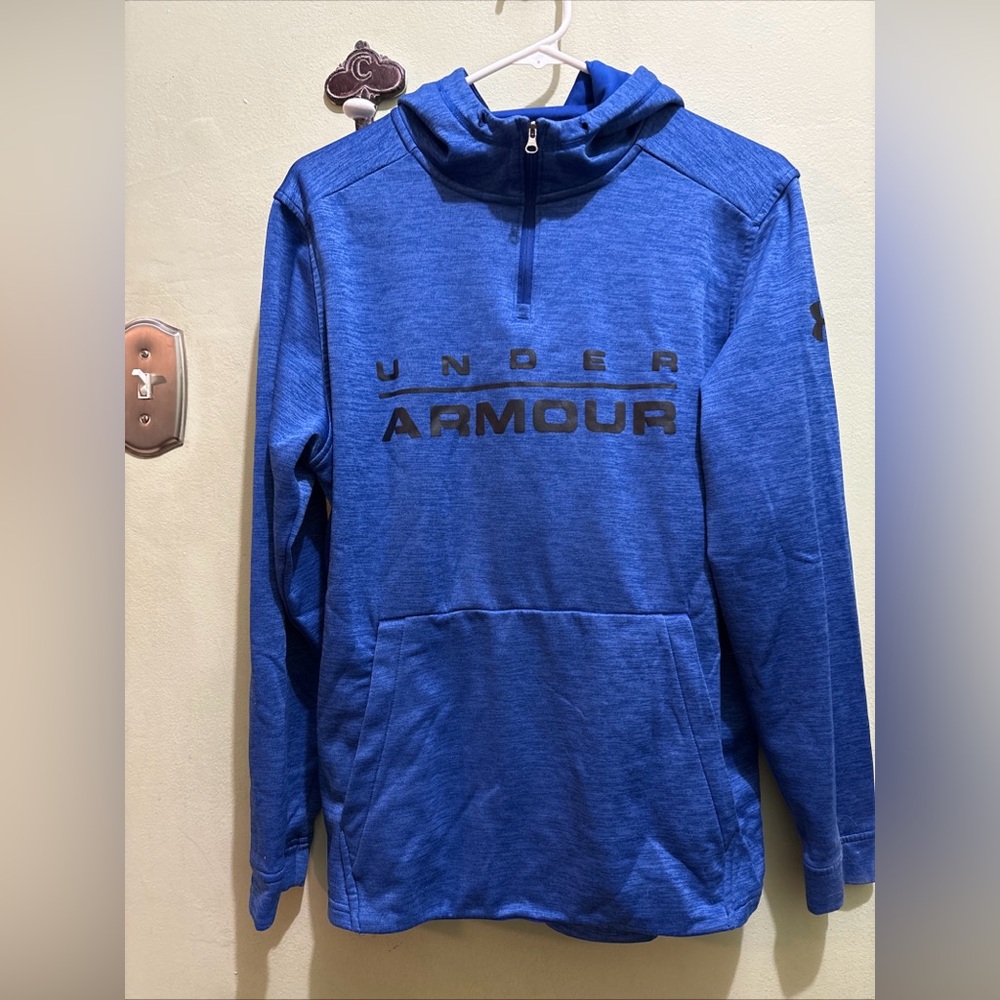 Under Armour Cold Gear Womens cowlneck Loose Hooded 1/4 Zip Size M